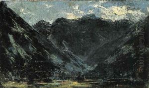 Les Eaux-bonnes, Pyrenees by Eugene Delacroix