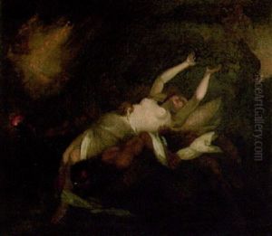 Eurydike Tas Tillbaka Till Underjorden by Eugene Delacroix
