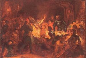 L'assasinat De L'eveque De Liege by Eugene Delacroix
