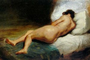 Reclining Nude by Eugene Delacroix