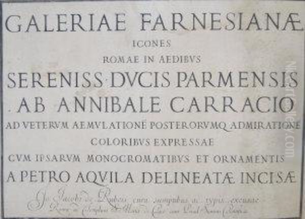 Galleriae Farnesiane, Icones Romae In Aedibvs..... - view 1