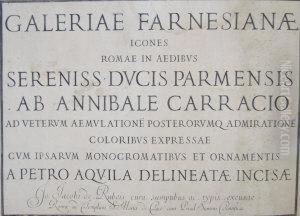 Galleriae Farnesiane, Icones Romae In Aedibvs..... by Pietro Aquila