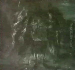 Macbeth Chez Les Sorcieres by Eugene Delacroix