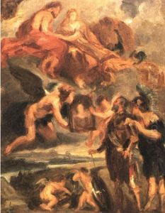 Presentation De Marie De Medicis A Henry Iv by Eugene Delacroix