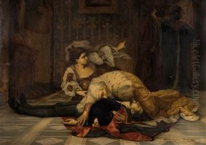 La Mort De Jacopo by Henry Eugene Delacroix