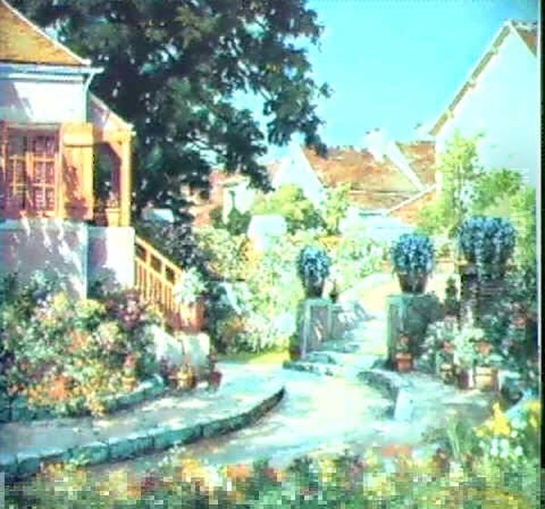 A Sunlit Garden - view 1