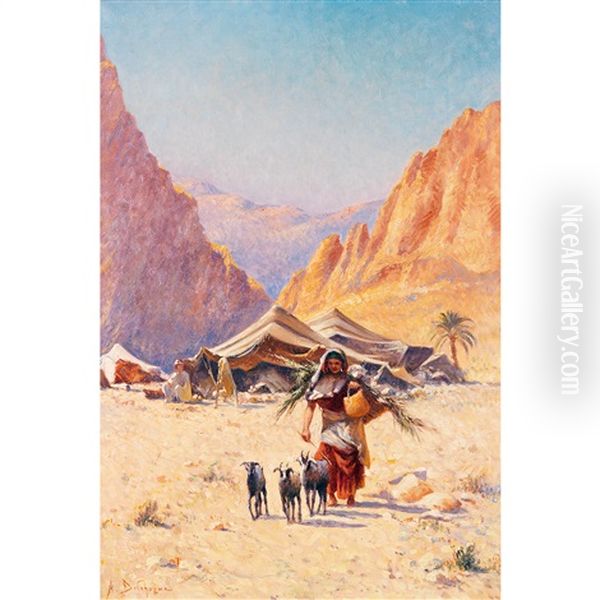 Jeune Fille Quittant Le Campement - view 1