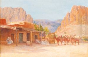Entree D"el Kantara by Alexis Auguste Delahogue