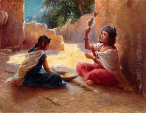 Femmes Du Sud Algerien by Alexis Auguste Delahogue