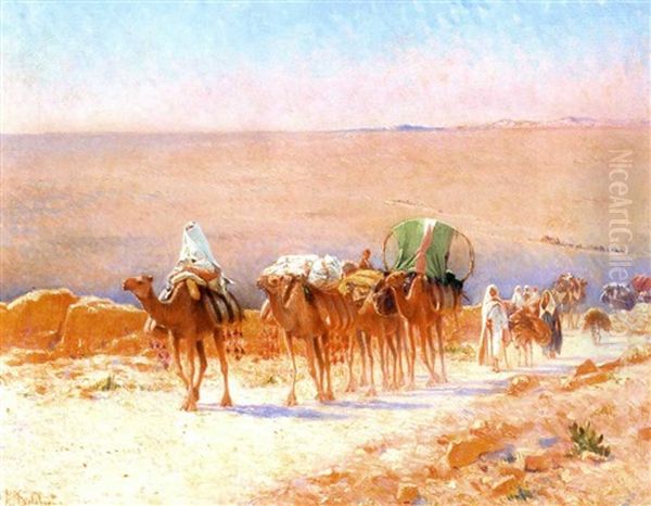 Caravane Dans Desert - view 1