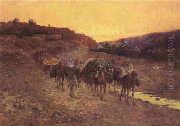 Caravanne Quittant El Kantara - view 1