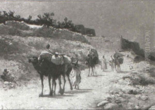 Arabs Travelling The Desert - view 1