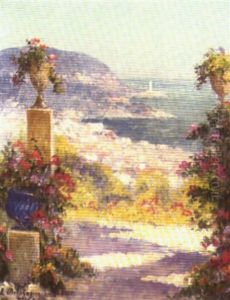 Panorama Sur Nice, Chemin Beau Site: Quartier Saint Philippe by Eugene Jules Delahogue