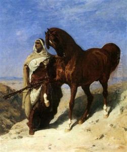 Guerrier Et Son Cheval
