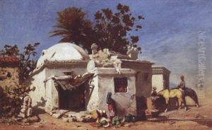 La Halte Des Cavaliers by Paul Delamain