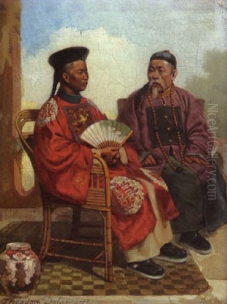 Zwei Chinesen Im Gesprach - view 1