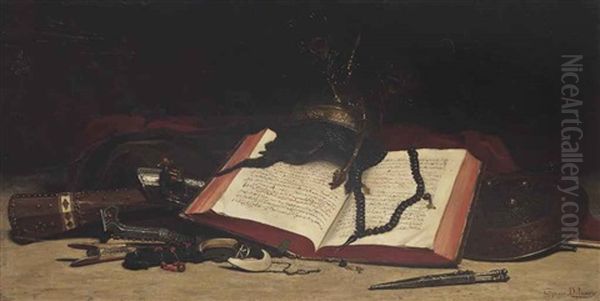 An Open Book With Ottoman Artefacts - view 1