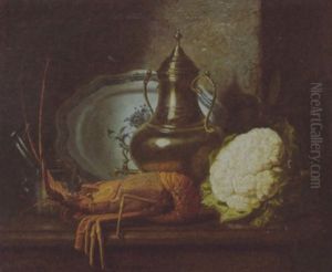 Kuchenstilleben Mit Hummer by Jacques Delanoy