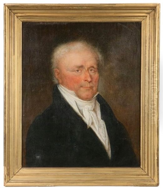 Portrait Of A White-haired Gent With Ruddy Complexion - view 1