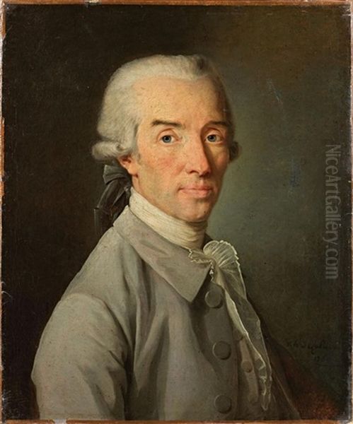 Portrait De Gentilhomme En Costume Gris - view 1