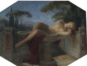 Jeune Fille Dans Une Vasque Jeune Fille Dans Une Vasque