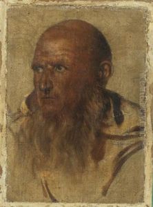 Deux Tetes De Moines Camaldules (dom Vincenzo Frilli Et Dom Romualdo Giani) (pair)