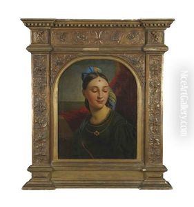 Jeune Femme En Buste by Paul Delaroche