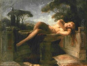Jeune Fille Dans Une Vasque Jeune Fille Dans Une Vasque