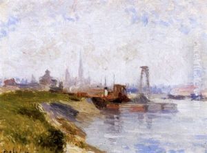 Vue De Rouen by Joseph Delatte