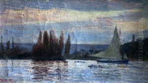 Grebanes Et Barques by Joseph Delattre