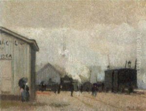 Dans Le Port De Rouen by Joseph Delattre