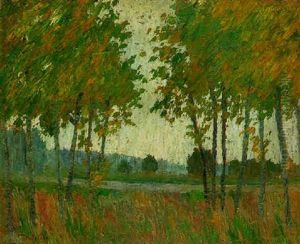 Paysage Aux Peupliers