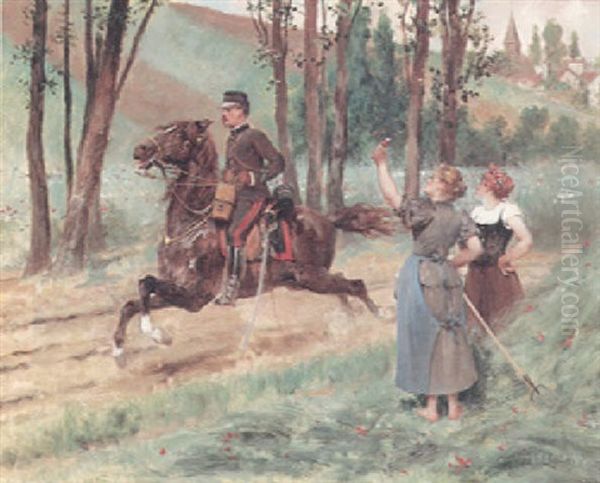 The Hussar's Admirers - view 1