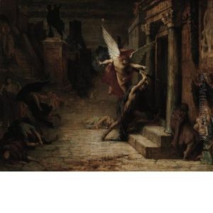 La Peste A Rome, 1879 by Jules-Elie Delaunay