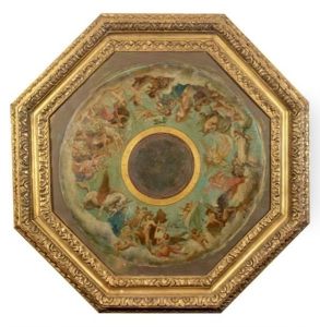 L'histoire Du Theatre Depuis Son Origine, Esquisse Pour Le Decor Du Plafond Du Theatre De Cour Du Palais De Compiegne by Jules-Elie Delaunay