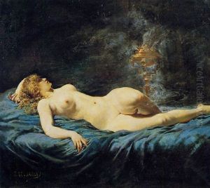 L'inspiration by Jules-Elie Delaunay