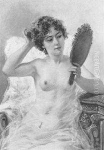 La Femme Au Miroir by Jules-Elie Delaunay