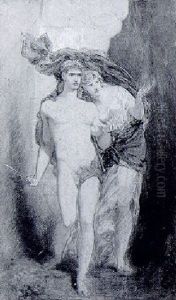 Thesee Et Ariane by Jules-Elie Delaunay