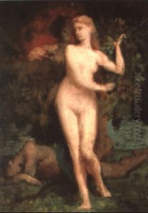 Study Of A Nude by Jules-Elie Delaunay