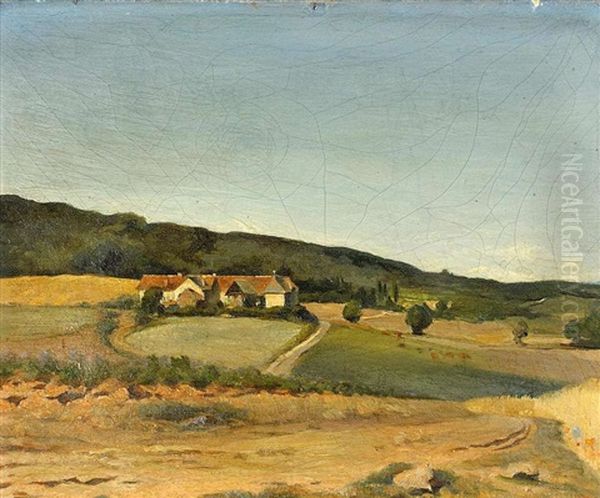 Landschaft An Der Marne. Boursault (marne) - view 1
