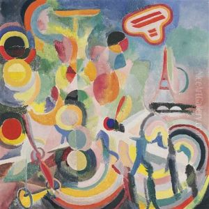 Hommage A Bleriot, Esquisse by Robert Delaunay