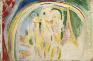 Les Trois Graces, Etude Pour La Ville De Paris by Robert Delaunay
