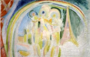Les Trois Graces: Etude Pour La Ville De Paris by Robert Delaunay