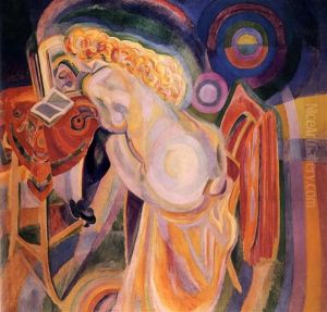 Femme Nue Lisant by Robert Delaunay