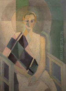 Portrait De Mme. Jacques Heim by Robert Delaunay