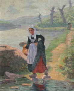 Bretonne Au Bord De L'aven