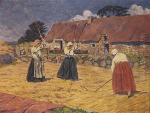 Les Batteuses De Ble