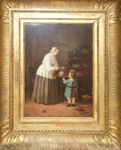 Scene D'interieur by Marcelin Delechaux