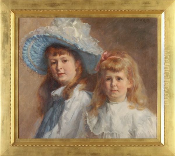 Portrait Zweier Junger Madchen - view 1