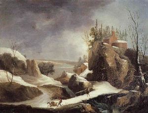 Paysage De Neige by Luigi (il Nebbia) Deleidi